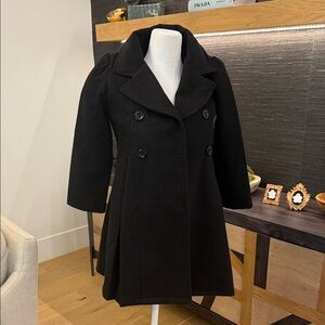 Classic Black Kids Pea Coat